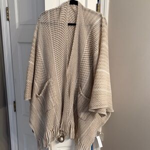 Herringbone Fringe Wrap/Poncho